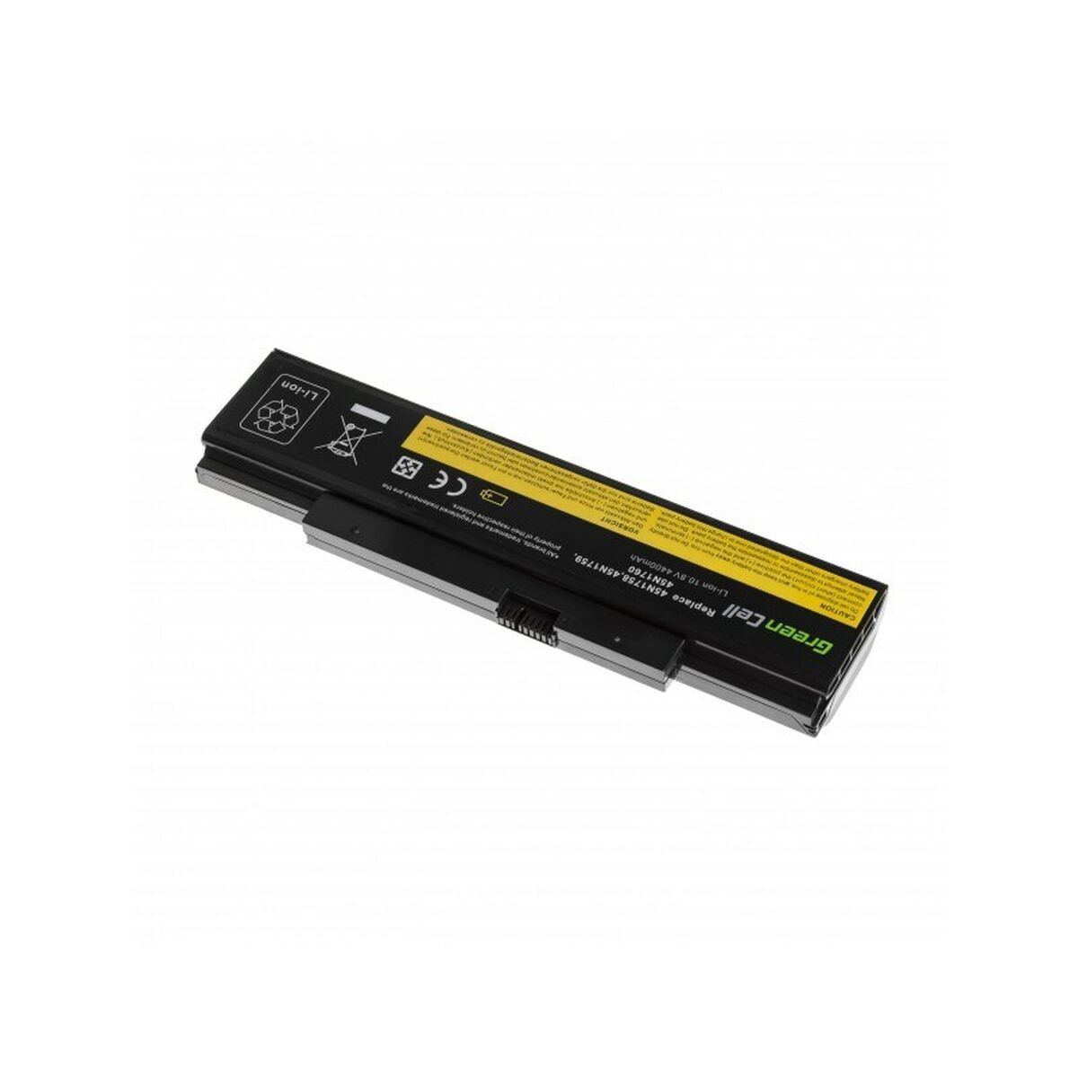 Laptopbatteri Green Cell LE80 Svart 4400 mAh
